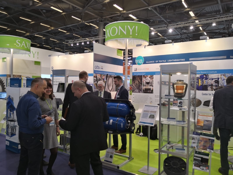 The picture shows the presentation at the Saxony stand for the last event in 2019.